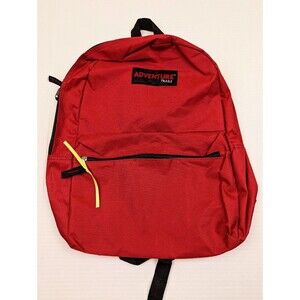 NWOT Adventure Trails Classic Lightweight Backpack Pocket Polyester  Red